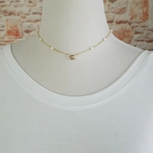 New Ralph Lauren Crystal Pendant Necklace - Picture 2 of 6